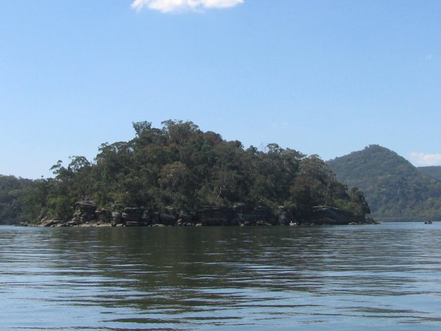 Bar Island, near the mouth of Marramarra Creek, courtesy Jill Barnes